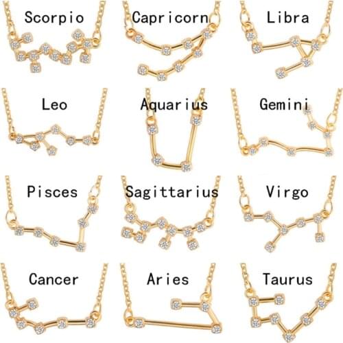 R58E 12Pcs Zodiac Sign 12 Constellation Pendant Mixed Round for DIY Bracelets Necklaces Earrings Jewelry Making