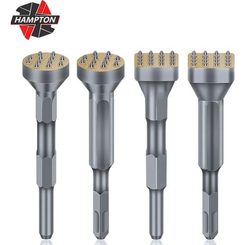 Hex Handle Flower Hammer Chisel Round Square Head Electric Hammer Drill Bit Brick Wall Concrete Chisel Hammer Flower Head Postl