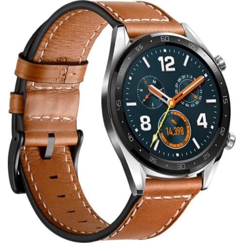 Replacement Genuine Leather Watch Band Strap For Huawei Watch GT 2 46mm /GT 2e/ Smart Watch wristband strap belt