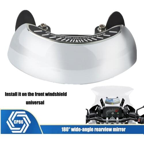 Motorcycle Universal Holographic Wide-Angle Rear View Mirror For BMW R1200GS R1250GS R1100GS R1100RT F650GS F750GS F800GS