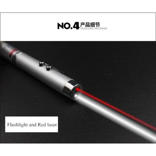 High Quality Laser Pointer Stationery Ballpoint Pen School Promotion flashlight Pen metal magnet pen