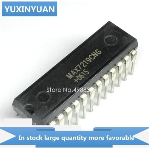YUXINYUAN 5PCS/LOT MAX7219CNG MAX 7219CNG MAX7219 CNG MAX7219C MAX7219CN DIP24 in stock in stock