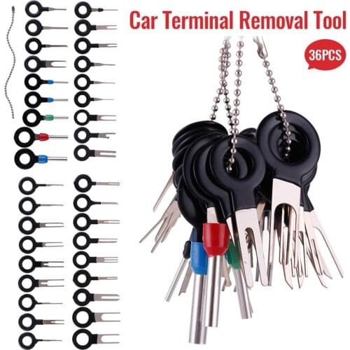 11/18/36PCS Car Plug Terminal Needle Retractor Pick Removal Tool Wire Plug Connector Extractor Puller Release Pin