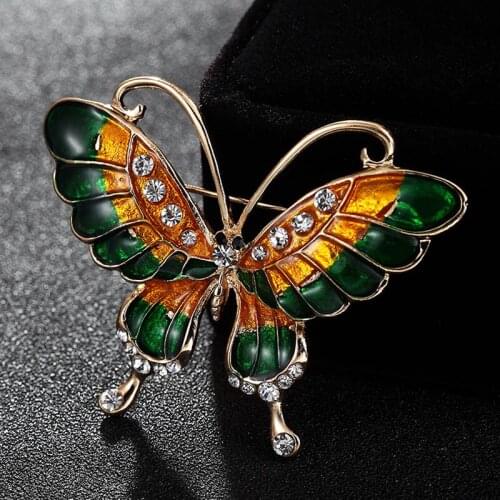 12pcs/lot Selling Enamel Butterfly Brooches For Women Men Jewellery Party corsage accessories Fashion Womens Hijab Pins Jewelry