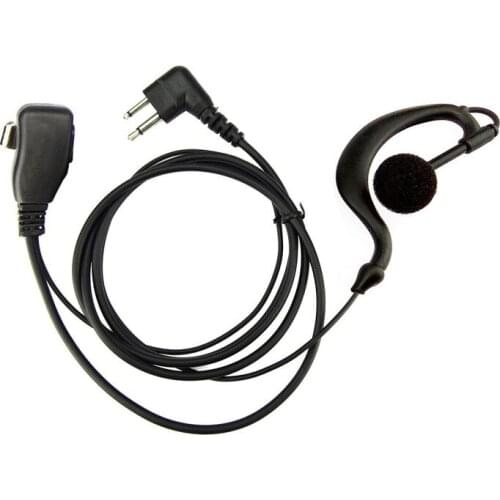 2 pin Earhook PTT Mic Earphone Headset For Motorola GP88 GP88S GP300 GP2000 HYT TC-500 TC-518 TC-600 Two Way Radio Transceiver