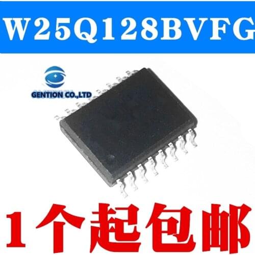 5PCS FLASH W25Q128 W25Q128BVFIG W25Q128BVFG SOP16 in stock 100% new and original