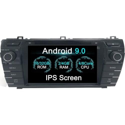 Android 9.0 Car DVD GPS multimedia player For Toyota Corolla 2013 2014 15 2016 car dvd navigation video audio player car radio