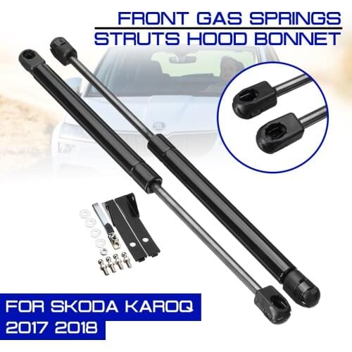Car Front Engine Hood Lift Supports For Skoda Karoq 2017 2018 Props Rod Arm Gas Springs Shocks Strut