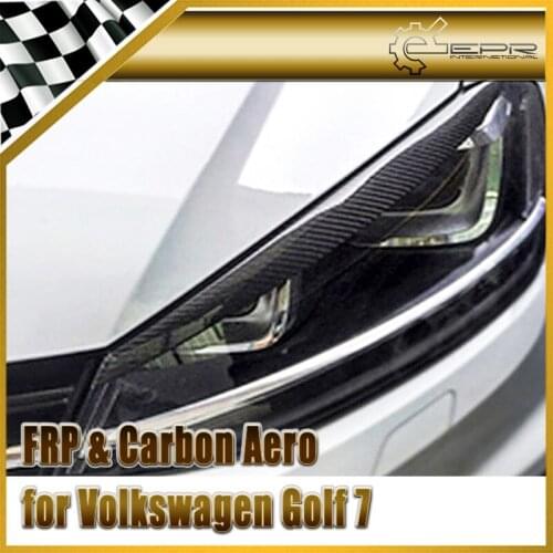 Car-styling For VW VW Golf 7 GTI TSI Carbon Fiber Type 2 Eyebrow Fibre Eyelid