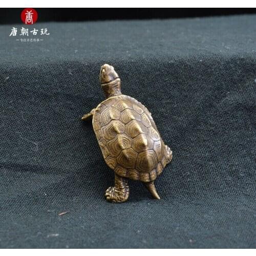 Feng Shui Bronze Ornaments Retro Pure Copper Auspicious Turtle Copper Ornaments