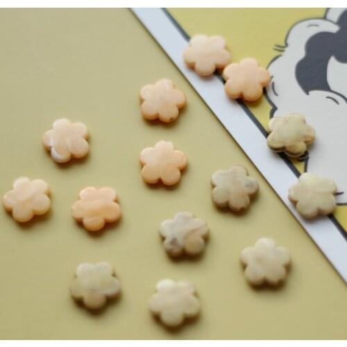 Imitation marble ring texture acrylic resin flower flat beads handmade diy earrings hairpin jewelry accessories materials