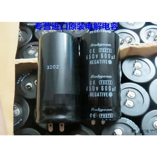 LOW ESR 450V 600UF Photo Flash Capacitor 30*60mm