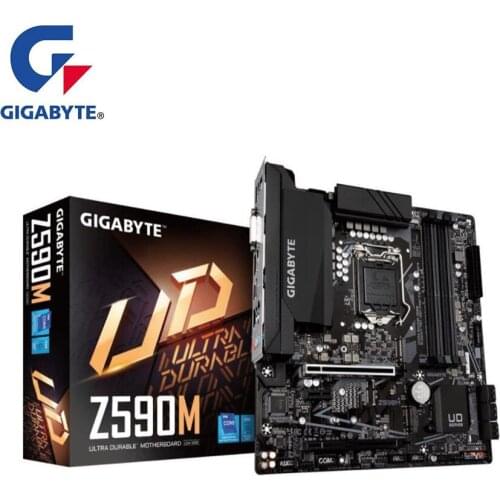 NEW For Gigabyte GA Z590M Motherboard LGA 1200 Z590 Desktop Mainboard Support i3 i5 i7 10400F 10400 10100F 10700K