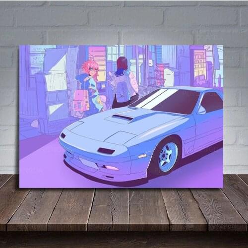 Modular Poster Luxury Car Modern HD Printed Wall Art Cool Girl Canvas Picture Paintings Laser Home Decor Anime Frame Living Room
