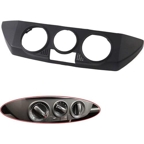 Car Black Front Dashboard AC Heater Control Panel Trim Cover Cap Fit for Polo 9N 2002-2010 6Q0820075C 1QA