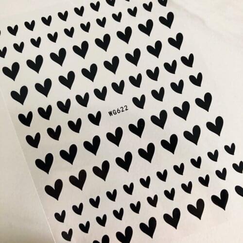 Cartoon 3D Laser heart-shaped Back glue Nail decal Nail sticker Nail decoration Nail art Nail tool Nail ornament