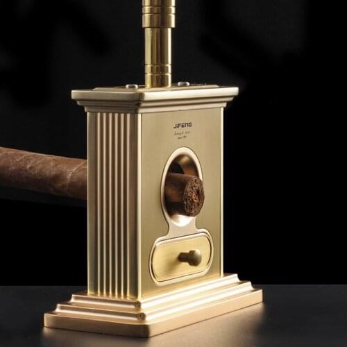 Table Metal Cigar Cutter Desktop Tobacco Cigarette Cutting Tools Stainless Steel Tobacco Scissors Smoking Cigar Accessories