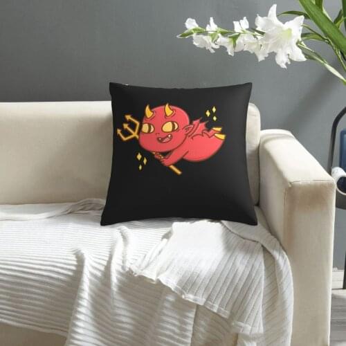 Chunk Baby Devil Cartoon With Fork And Horns pillowcase printed cushion cover sofa waist pillow pillow cover