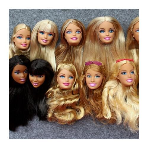 Original Doll Head / Doll Accessories For DIY Cosplay Barbie Doll Gift Toys for Girls