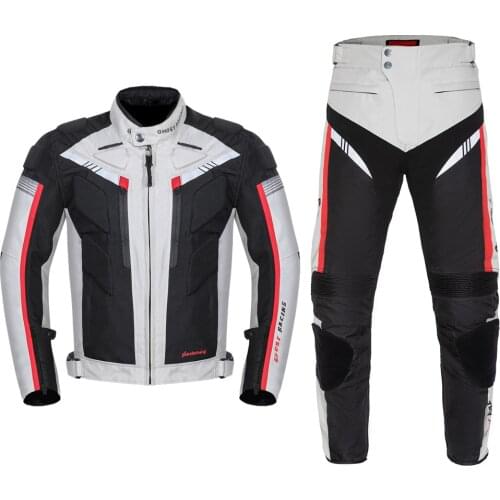 Ghost Racing Four Season Waterproof Motorcycle Jacket Pants Suit High Visibility Reflective Motocross Racing Protective Clothing