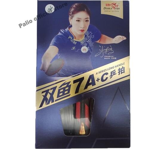 Original finished racket double fish 7stars table tennis rackets wenge wood racquet sports pure wood fast attack with loop