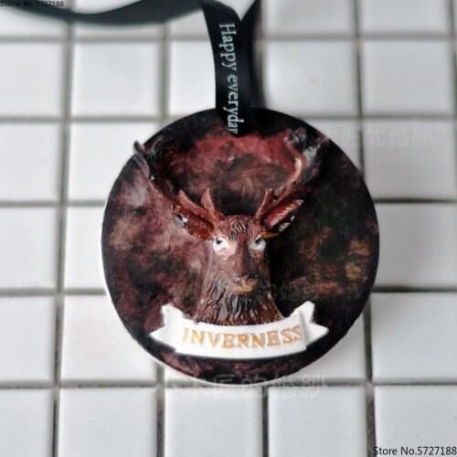 Aromatherapy Gypsum Diffuser Stone Mold Christmas Deer Head Silicone Mold Christmas Deer Head Antler Mould Gypsum Deco Mould