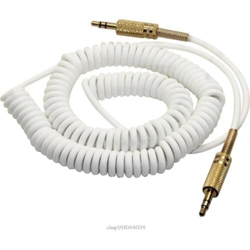 3.5mm Replacement Audio AUX Cable Coiled Cord for Marshall Woburn Kilburn II Male to male Jack D30 20 Dropship