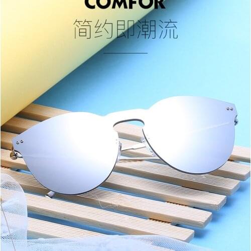 Vintage One Piece Sunglasses Women Rimless Sun Glasses Fashion Ladies Eyewear for Outdoor Fishing Travelling UV400 2271X
