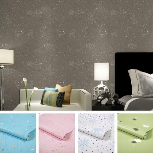 Modern minimalist wallpaper geometric starry sky constellation childrens bedroom background wall murals Cloud cartoon sticker
