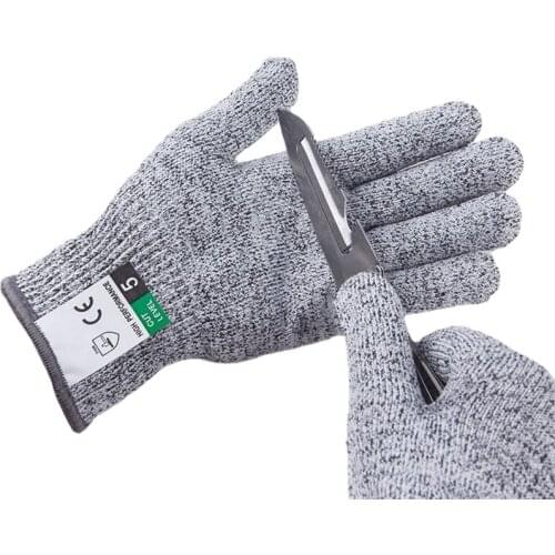 Level 5 Cut Proof Stab Resistant Wire Metal Glove Kitchen Butcher Cuts Gloves for Oyster Shucking Fish Gardening Safety Gloves