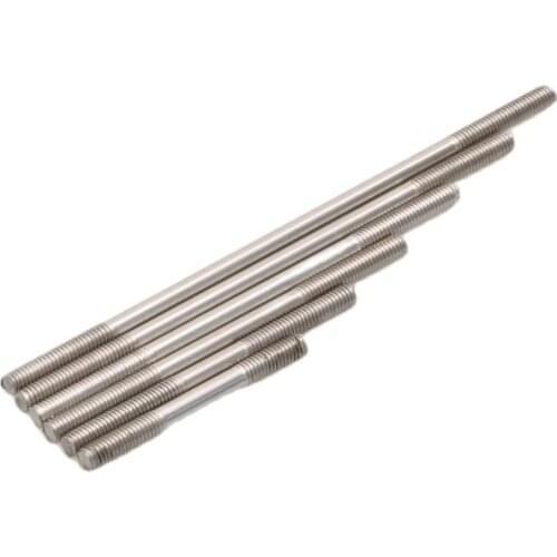 10pcs M3 M4 Threaded Tie Push Rod Stainless Steel Screw Servo Linkage Connect Fastener Bars Link Pushrod CW CCW for RC Car Boat