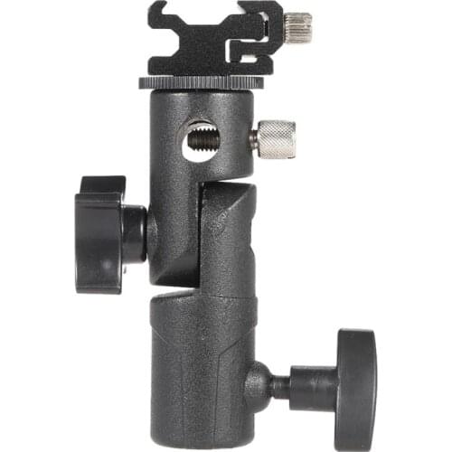 E Type Universal Metal Flash Hot Shoe Speedlite Umbrella Holder Light Stand