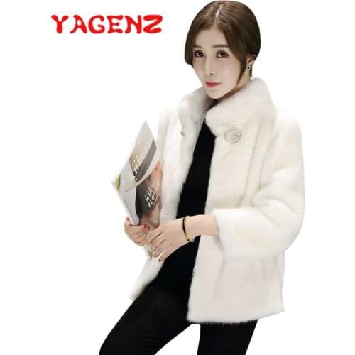 YAGENZ Pink Fur Coats