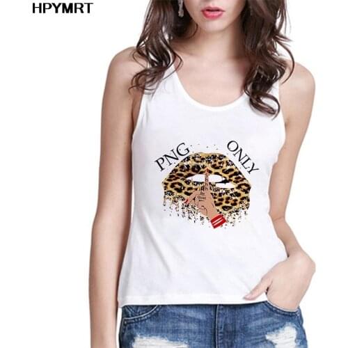 Women Graphic lips Printing Fashion 90s Cute Sexy Sleeveless Lady Clothes Summer Tank Tops Tees Print Female Vest Streetwear