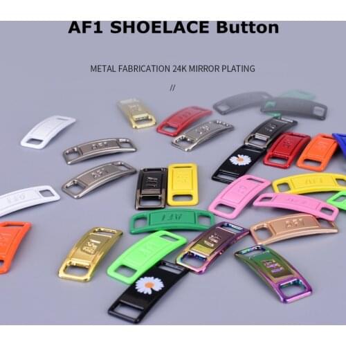 2pcs/pair Shoelace Buckle Metal Shoelaces AF1 Shoelaces buckle Accessories Metal Lace Lock DIY Sneaker Kits Metal Lace Buckle