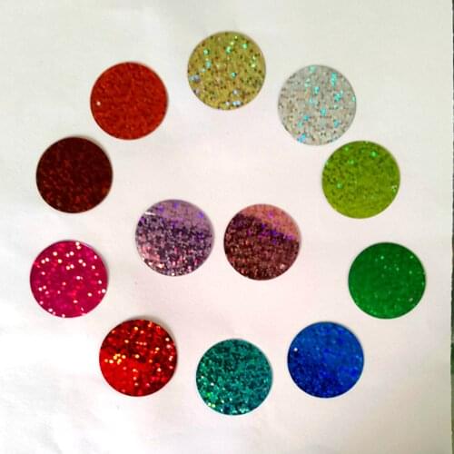30mm Large Flat Round Laser Sequins Dide Drilling for Craft Sewing Diy Scrapbook Handmade Project
