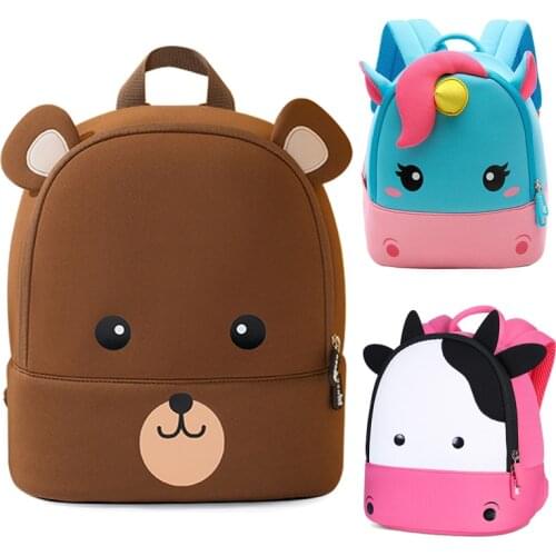 Toddler Kids Backpacks 3D Cartoon Bear School Bags for Boys Girls Plecak Children School Backpack Mochila Escolar