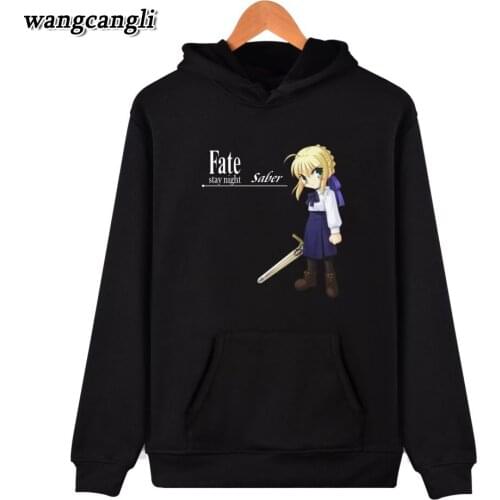 Fate Stay Night Hoodies Men/Women 2019 Autumn Winter Harajuku Hoodie Sweatshirt Anime Plus Size Jacket Coat Casual Clothes