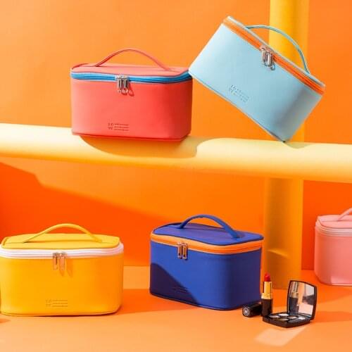 Colorful Travel Portable Makeup Bag Organizer Private Label Cosmetic Case Waterproof Toiletry Handbag Wholesale