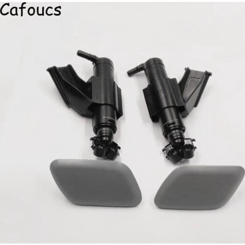 Cafoucs For Ford Kuga Escape 2013 2014 2015 Front Bumper Headlight Washer Nozzle Cover Headlamp Water Spray Jet Bracket
