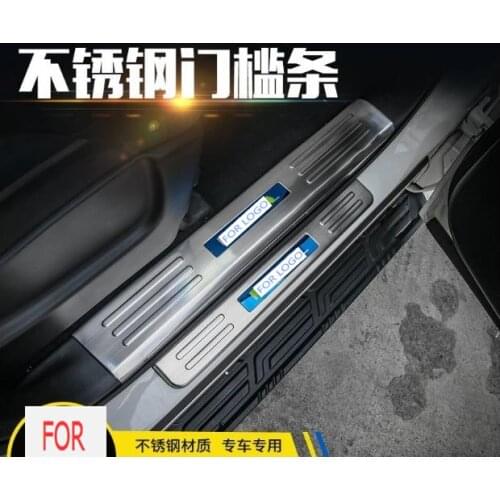 Luhuezu 8pcs Stainless Steel Door Sill Scuff Plate For Nissan Patrol Y62 Armada 2012 2013 2014 2015 2016 2017 2018 Accessories