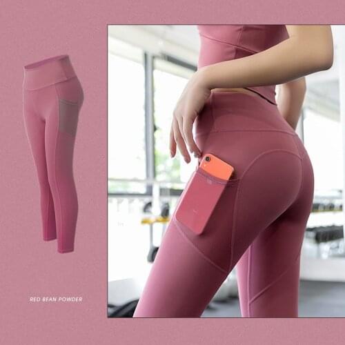 Fashion 3D Printing Pink Leggings Women Push Up High Waist Jeggings Fitness Pants With Pocket Slim Polyester Casual Women Leggi