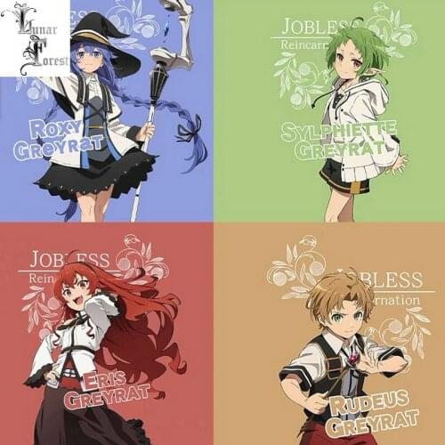 Mushoku Tensei Jobless Reincarnation Printing T-shirt Summer Round Neck Short Sleeve Popular Japanese Anime Streetwear Plus Size