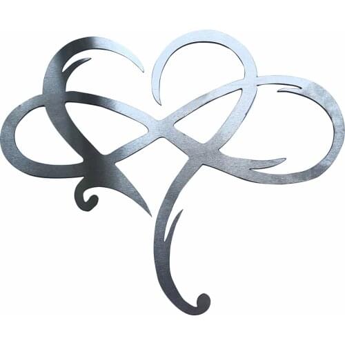 Restaurants Heart Shape Wall Decor Living Room Modern Ornament Bedroom Wedding DIY Stainless Steel Home Hanging Art Hotels