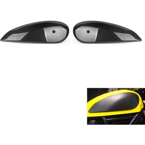 Motorcycle Carbon Fiber Gas Tank Side Trim Cover Panel for DUCATI Scrambler 800 2015 2016
