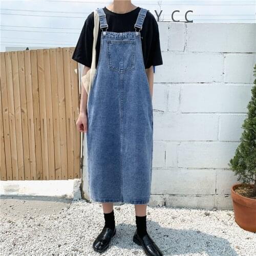 New Arrive 2020 Women Summer Casual Spaghetti Strap Denim Dresses Vestidos Girls Sexy Club Street Loose Jeans Dress Plus Size