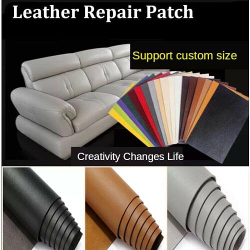 Self-adhesive PVC Leather Stickers Lychee Pattern Artificial Leather Repair Stickers Furniture Refurbishment Decoration Stickers