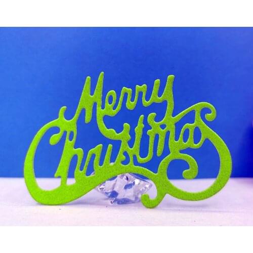 Merry Christmas Metal Cuting Dies Scrapbooking Embossing Folders for DIY Album Cardmaking Craft Stencil Greeting Photo Paper