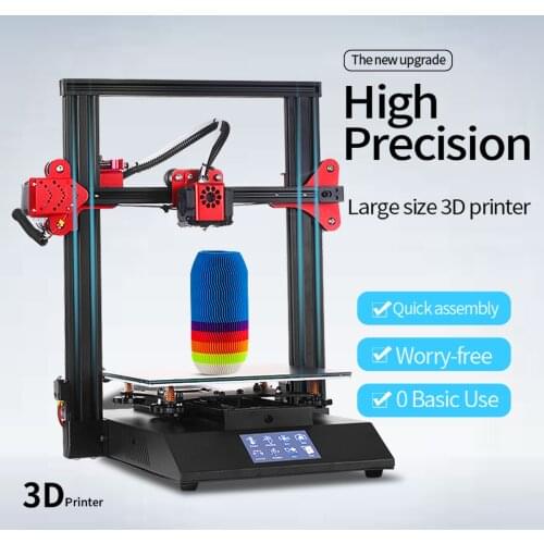 Foldable 3D Printer, With 4.3-Inch Touch Color Screen And UL Certification Power Supply, Support PLA PVA TPU ABS 7.7"x7.7"x8.2"