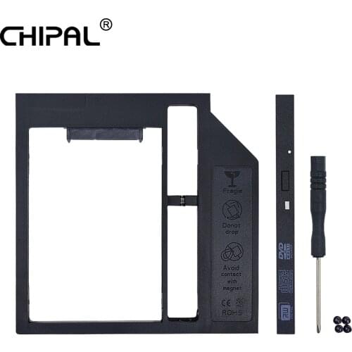 Brand New SATA 3.0 2nd HDD Caddy 9.5mm for 2.5" 7mm 9mm SSD Case Hard Disk Drive Enclosure for Laptop DVD-ROM CD-ROM Optical Bay